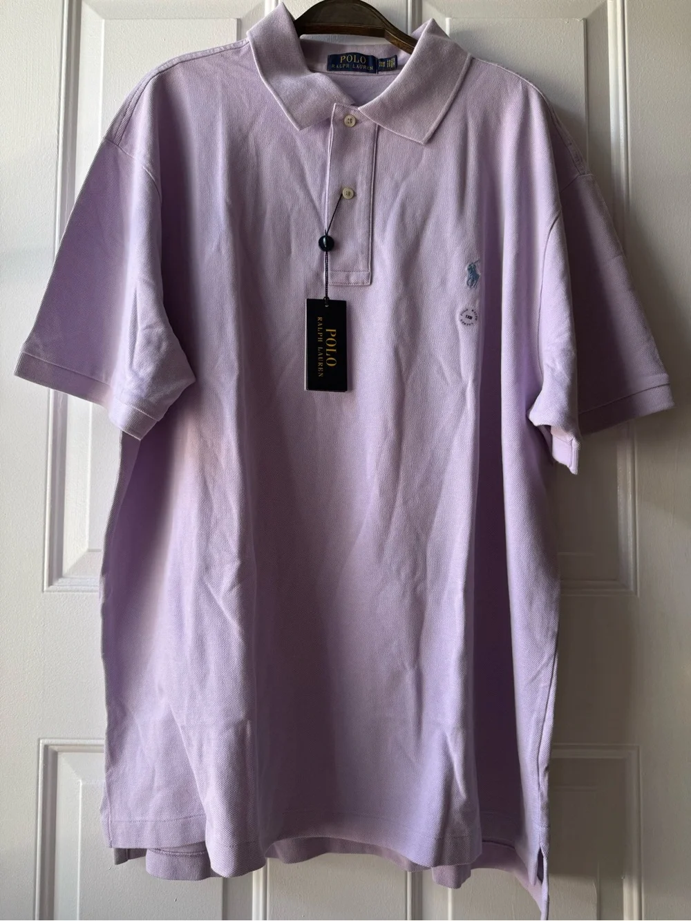 Polo Ralph Lauren Men’s 1XB Powder Purple Mesh Polo Shirt Big & Tall NWT